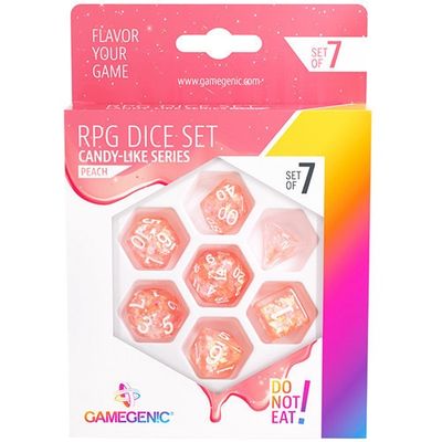 Gamegenic: Peach - 7 RPG Dice Set Orange