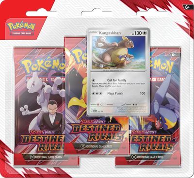Pokemon TCG Scarlet &amp; Violet 10 - Destined Rivals Three booster blisters