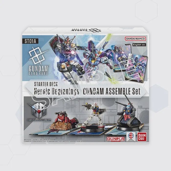 Gundam Card Game: Assemble Starter Set Display – Heroic Beginnings [ST01A]