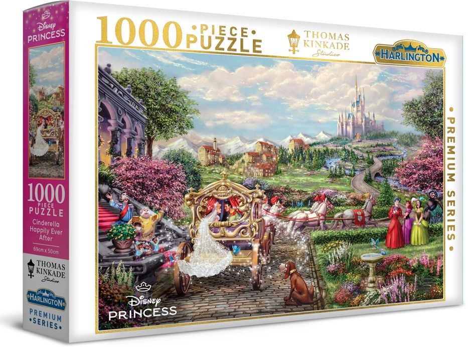 Harlington Thomas Kinkade Puzzle Disney Cinderella Happily Ever After