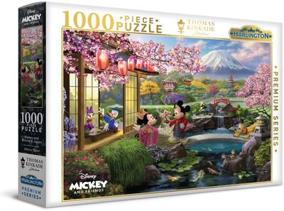 Harlington Thomas Kinkade Puzzle Disney Mickey and Minnie in Japan