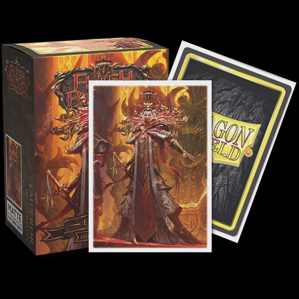 Dragon Shield: Sleeves – Matte Art – Flesh and Blood: Emperor