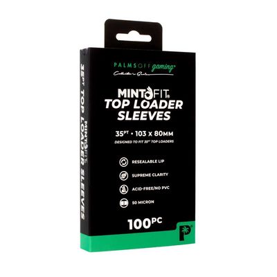 Palms Off: Mint Fit Top Loader Sleeves - 100pc