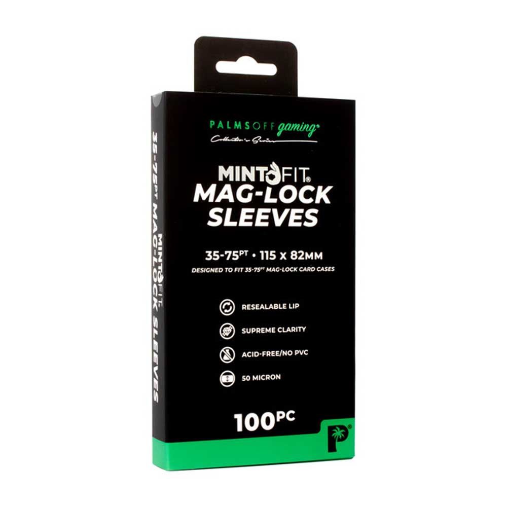 Palms Off: Mint Fit Mag-Lock Sleeves (35pt-75pt) - 100pc