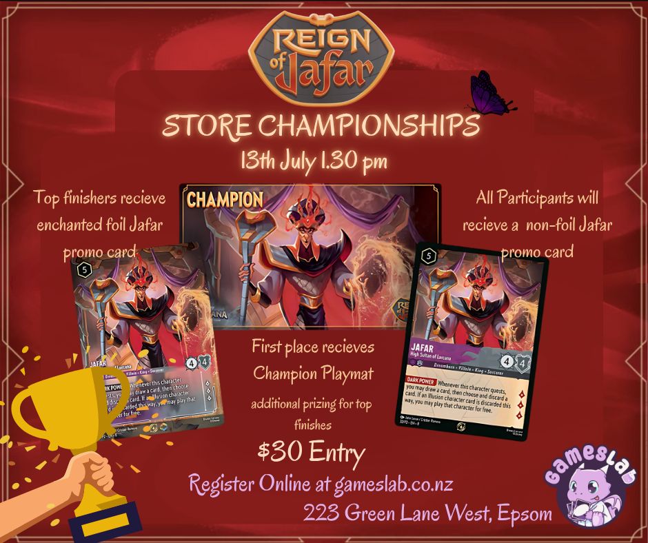 Lorcana Reign of Jafar Store Champs