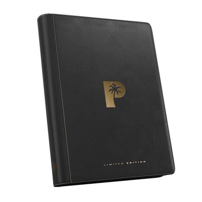 Palms Off Limited Ed. Mega Capacity 16 Pocket Binder - Black and Gold (1280 slots)