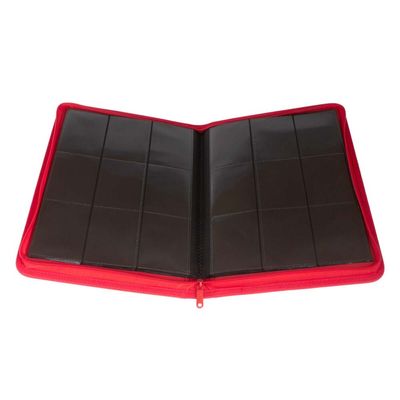 Red - Palms Off Collector’s Series 9 Pocket Zip Binder