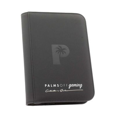Palms Off Collector’s Series 4 Pocket Zip Binder – Black