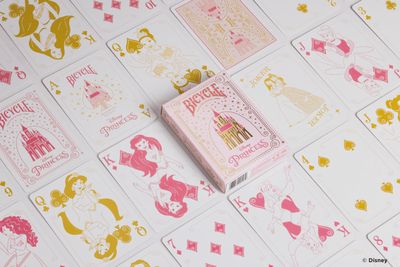Bicycle Disney Princess Pink Playing Cards