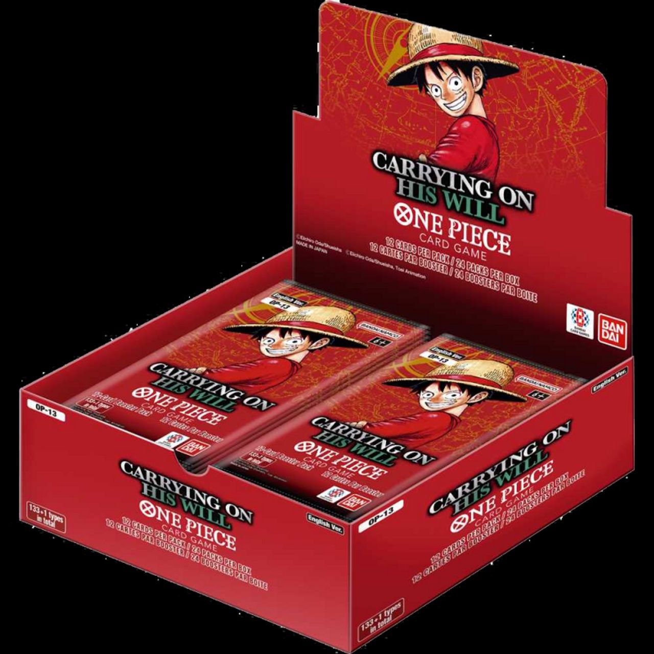 PRE-ORDER: One Piece Card Game: Booster Display – Carrying On His Will [OP-13]