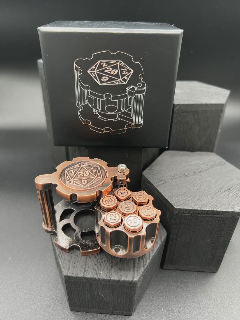 Revolver Spinner - Antique Copper (Dice Set)