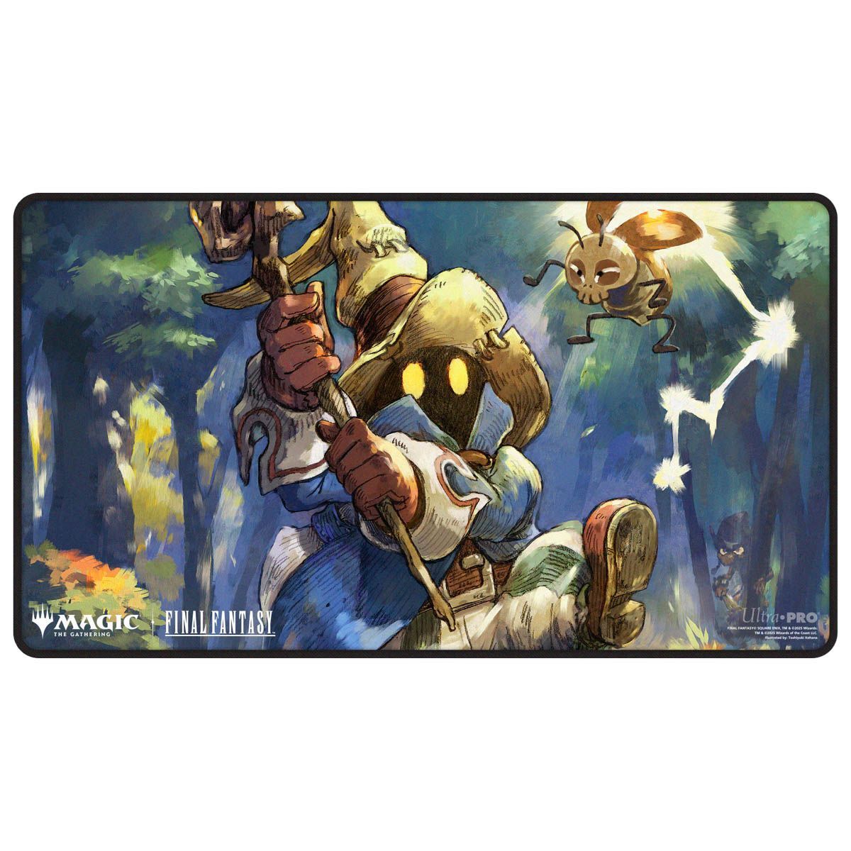 Magic x Final Fantasy: Black Stitched Playmat - Vivi Ornitier, Stray Black Mage