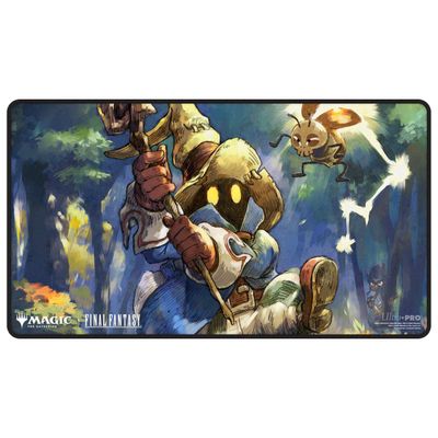 Magic x Final Fantasy: Black Stitched Playmat - Vivi Ornitier, Stray Black Mage