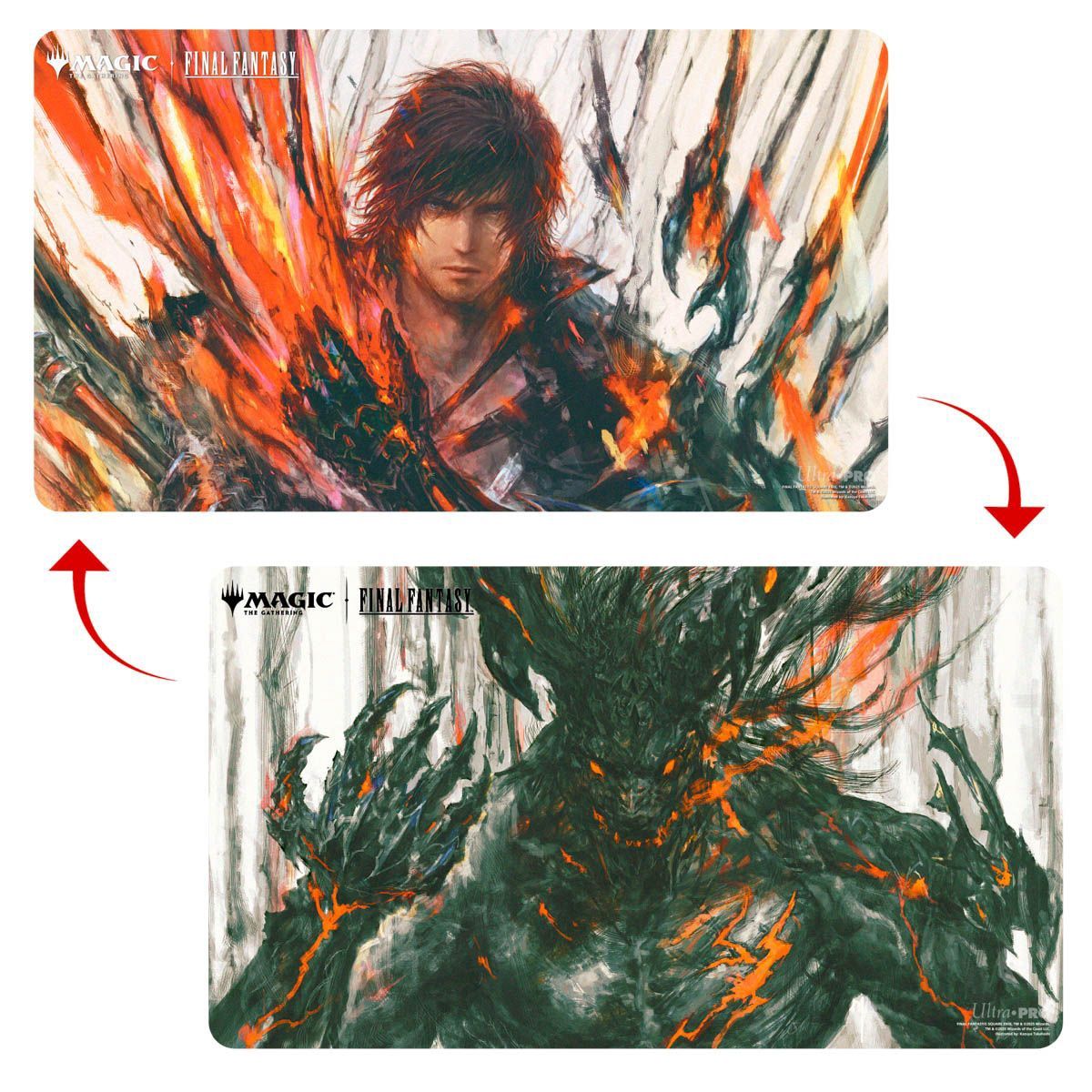 Magic x Final Fantasy: Double Sided Playmat - Clive, First Shield of Rosaria/Summon Ifrit