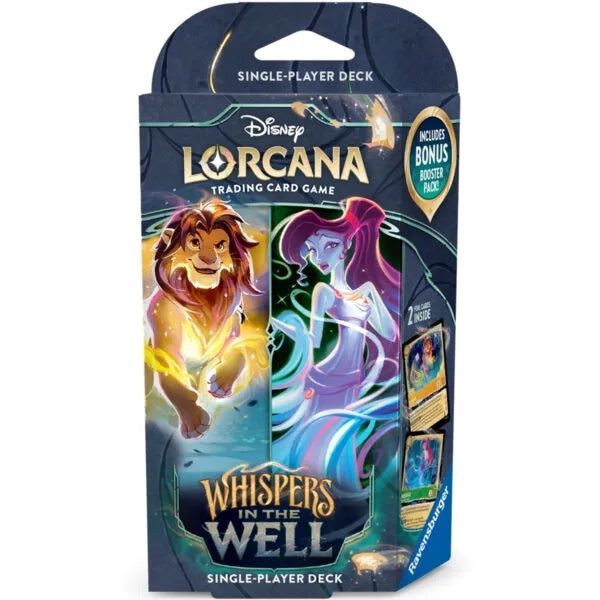 Disney Lorcana: Whispers in the Well Starter Deck, Model: Amber/Emerald