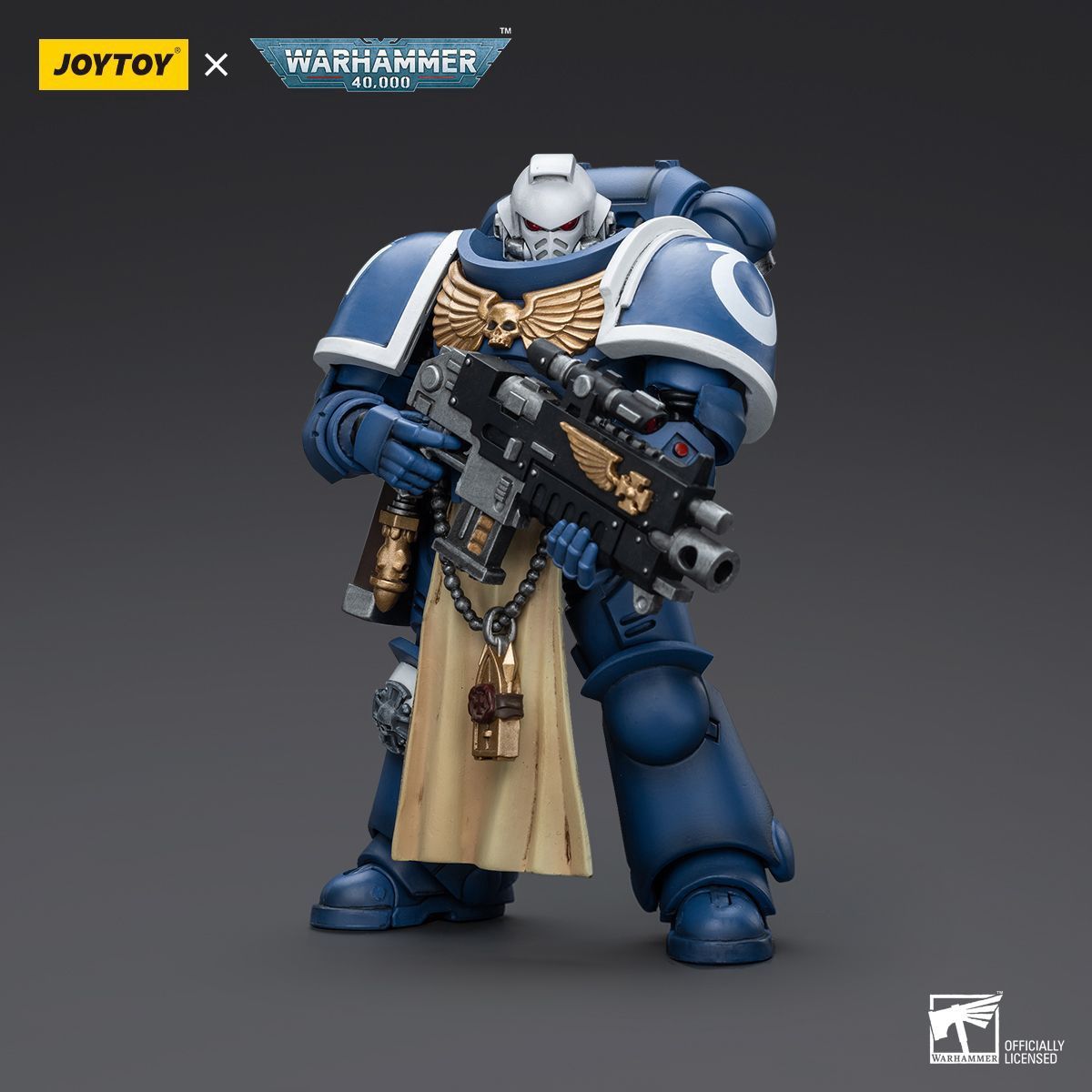 JOYTOY x WARHAMMER - Ultramarines Sternguard Veteran with Bolt Rifle (1/18 Scale)
