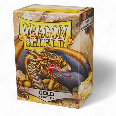 Dragon Shield Sleeves Standard Size 100pk - Matte Gold