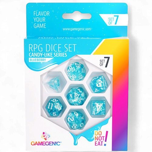 Gamegenic Candy-like Series - Blueberry - RPG Dice Set (7pcs)