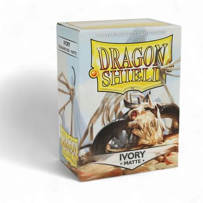 Dragon Shield Sleeves Standard Size 100pk - Matte Ivory