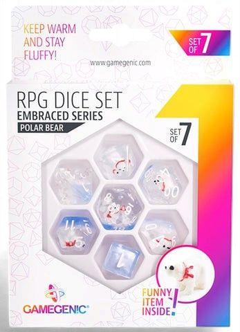 Gamegenic Embraced Series - Polar Bear - RPG Dice Set (7pcs)