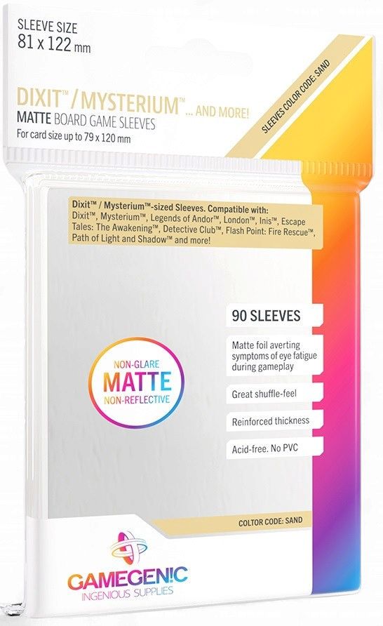 Gamegenic Matte Sleeves - Dixit/Mysterium (81mm x 122mm) (90 Sleeves Per Pack)