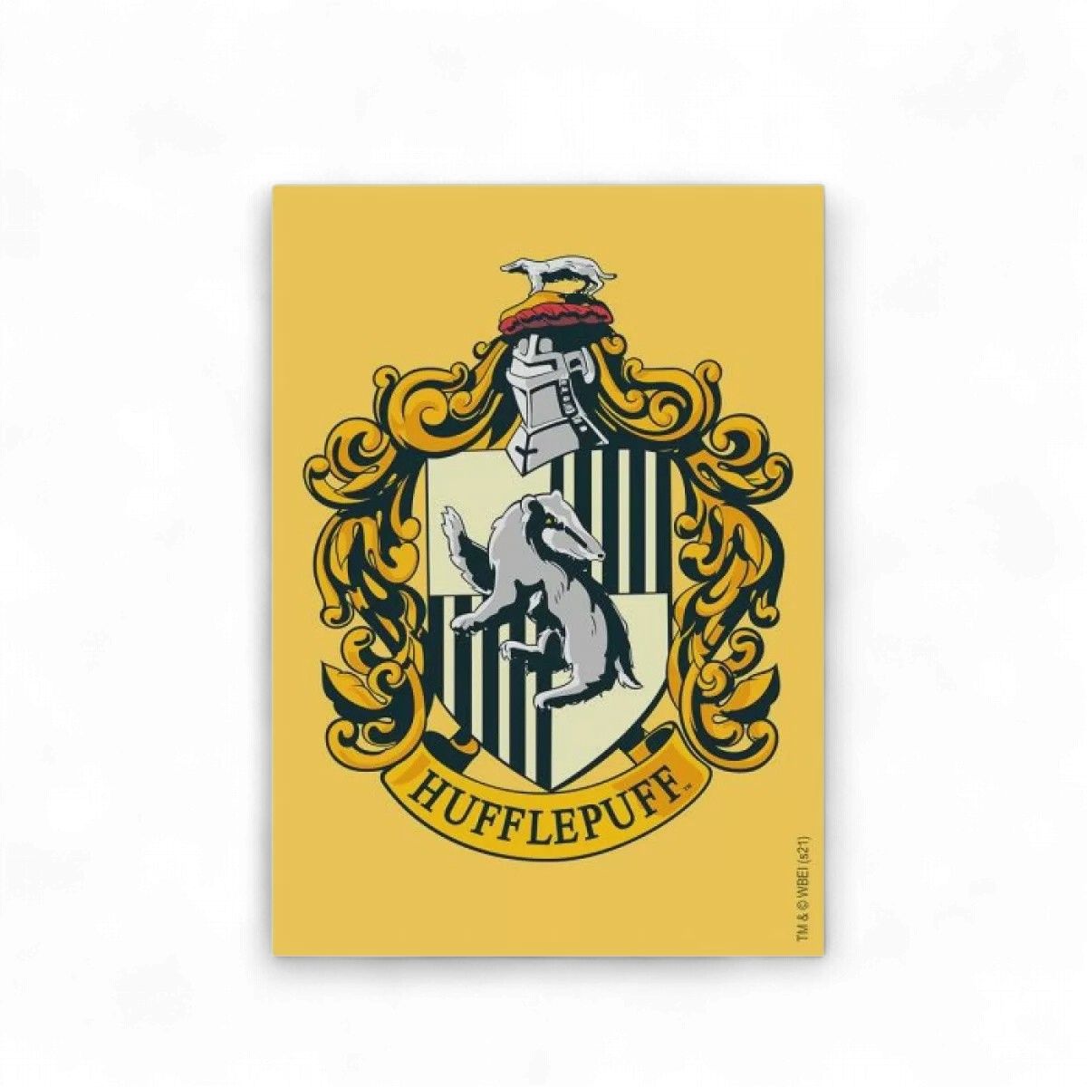Hufflepuff Brushed Art - Standard Size 100pk