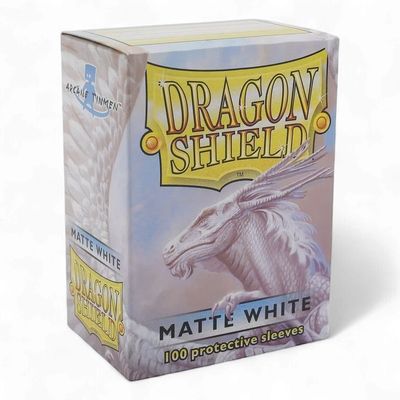 Dragon Shield Sleeves Standard Size 100pk - Matte White