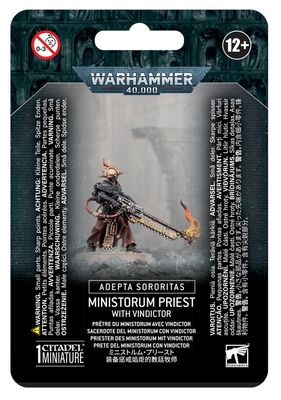 Adeptas Sororitas:  Ministorum Priest with Vindictor