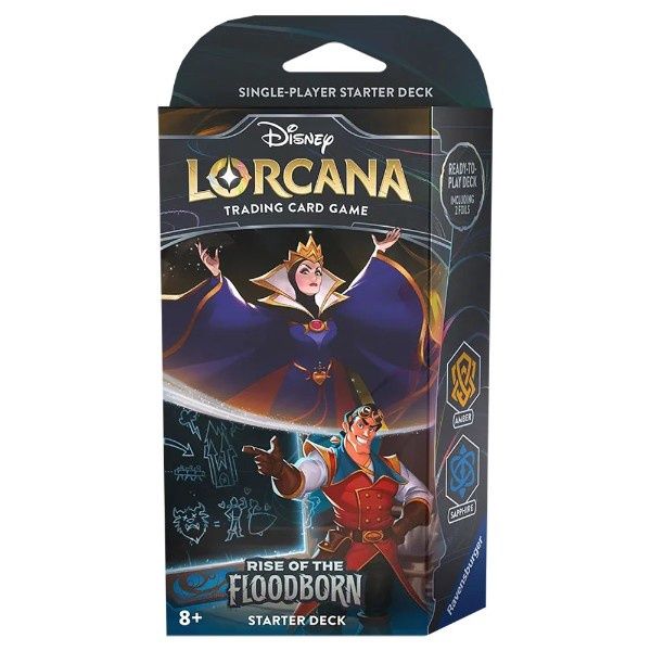 Lorcana: Rise of the Floodborn Starter Deck (Amber &amp; Sapphire)