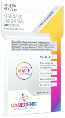 Gamegenic MATTE Sleeves: Standard Card Game (66 x 91 mm)