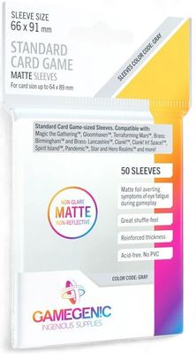 Gamegenic MATTE Sleeves: Standard Card Game (66 x 91 mm)