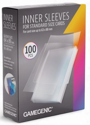 Gamegenic Inner Card Sleeves (64mm x 89mm) (100 Sleeves Per Pack)