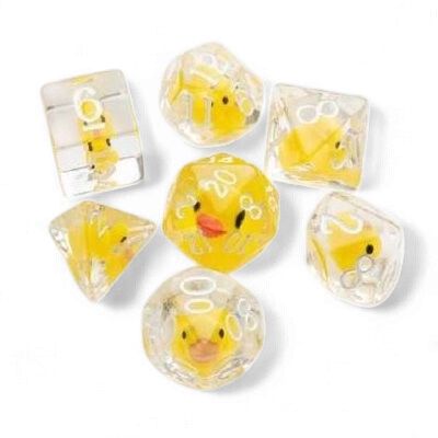 Gamegenic Embraced Series - Rubber Duck - RPG Dice Set (7pcs)