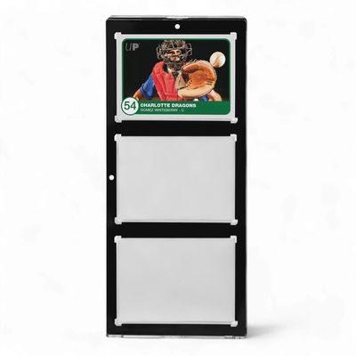 Ultra Pro: UP15113 35PT 3-Card Black Border UV ONE-TOUCH Magnetic Holder