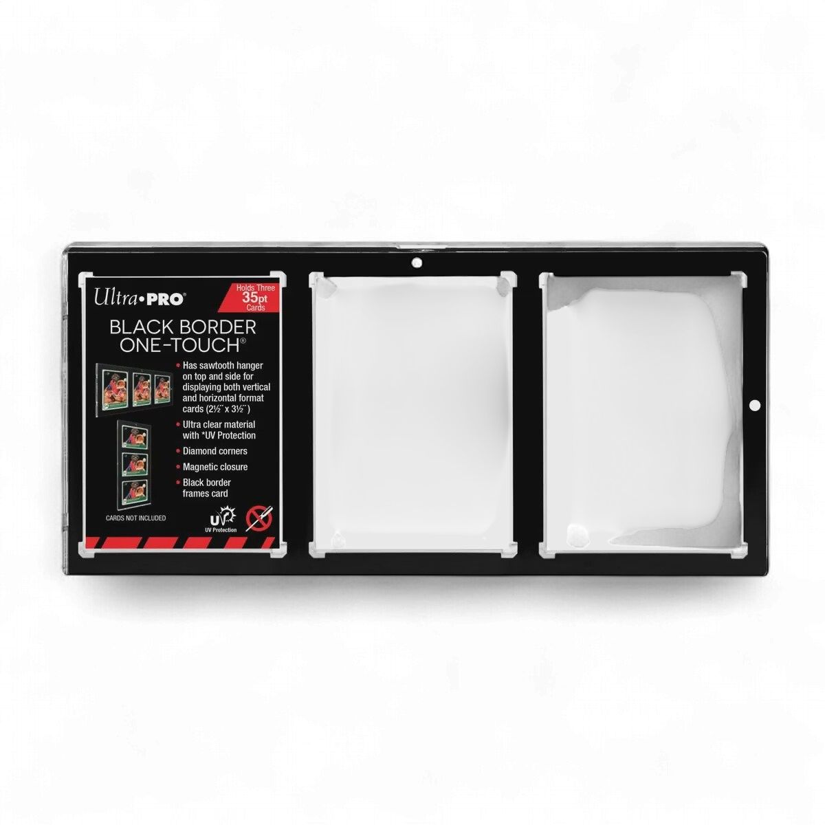 Ultra Pro: UP15113 35PT 3-Card Black Border UV ONE-TOUCH Magnetic Holder