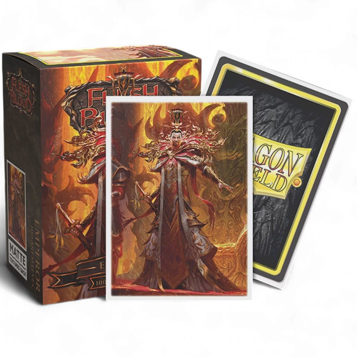 Dragon Shield: Sleeves – Matte Art – Flesh and Blood: Emperor