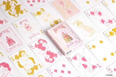 Bicycle Disney Princess Pink Playing Cards