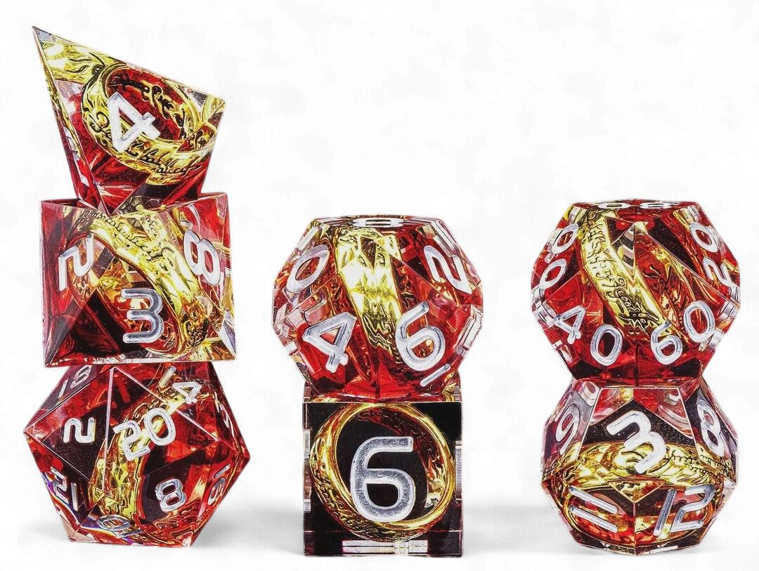 Sharp Resin Dice Set