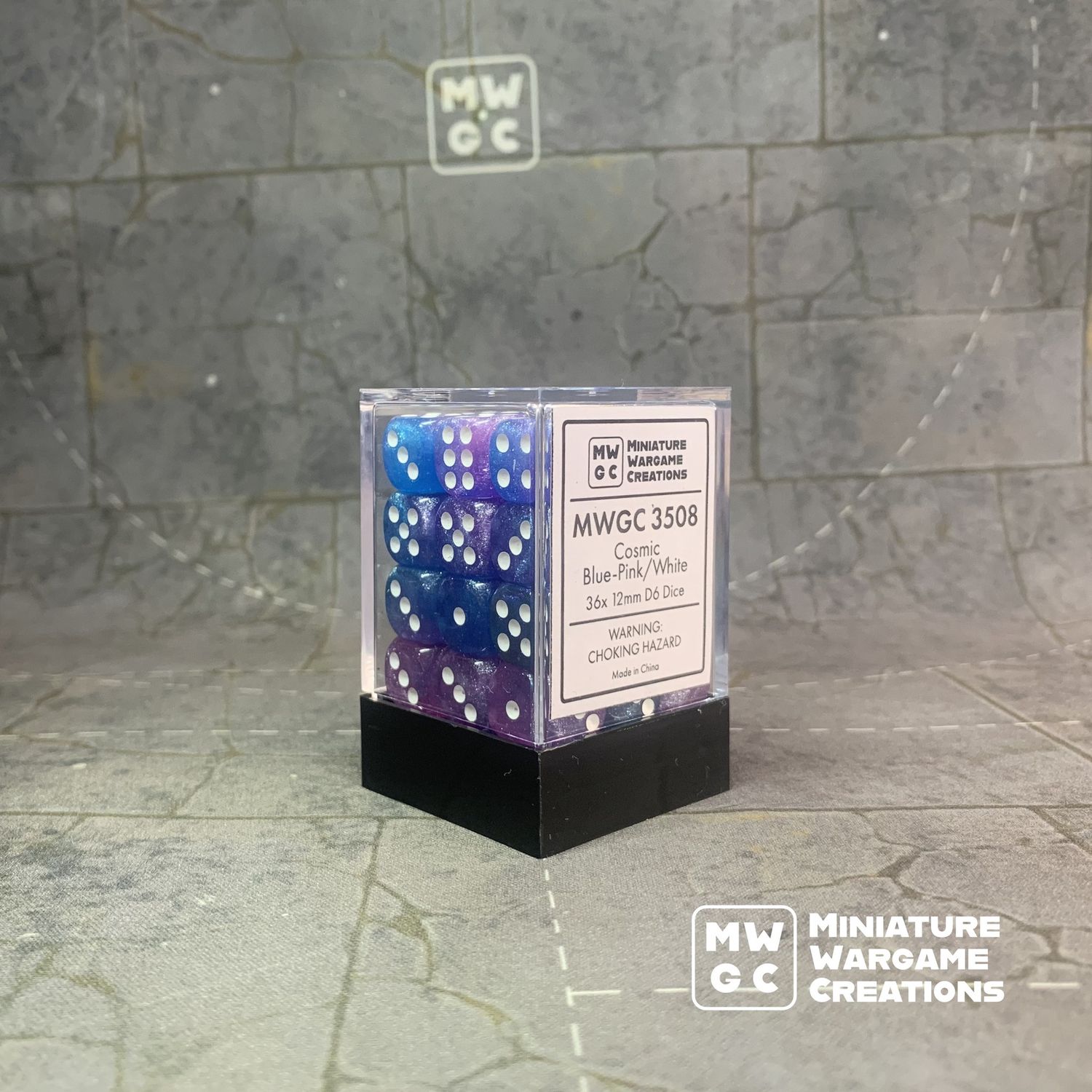 MWGC Dice Set - Blue-Pink/White (3508)