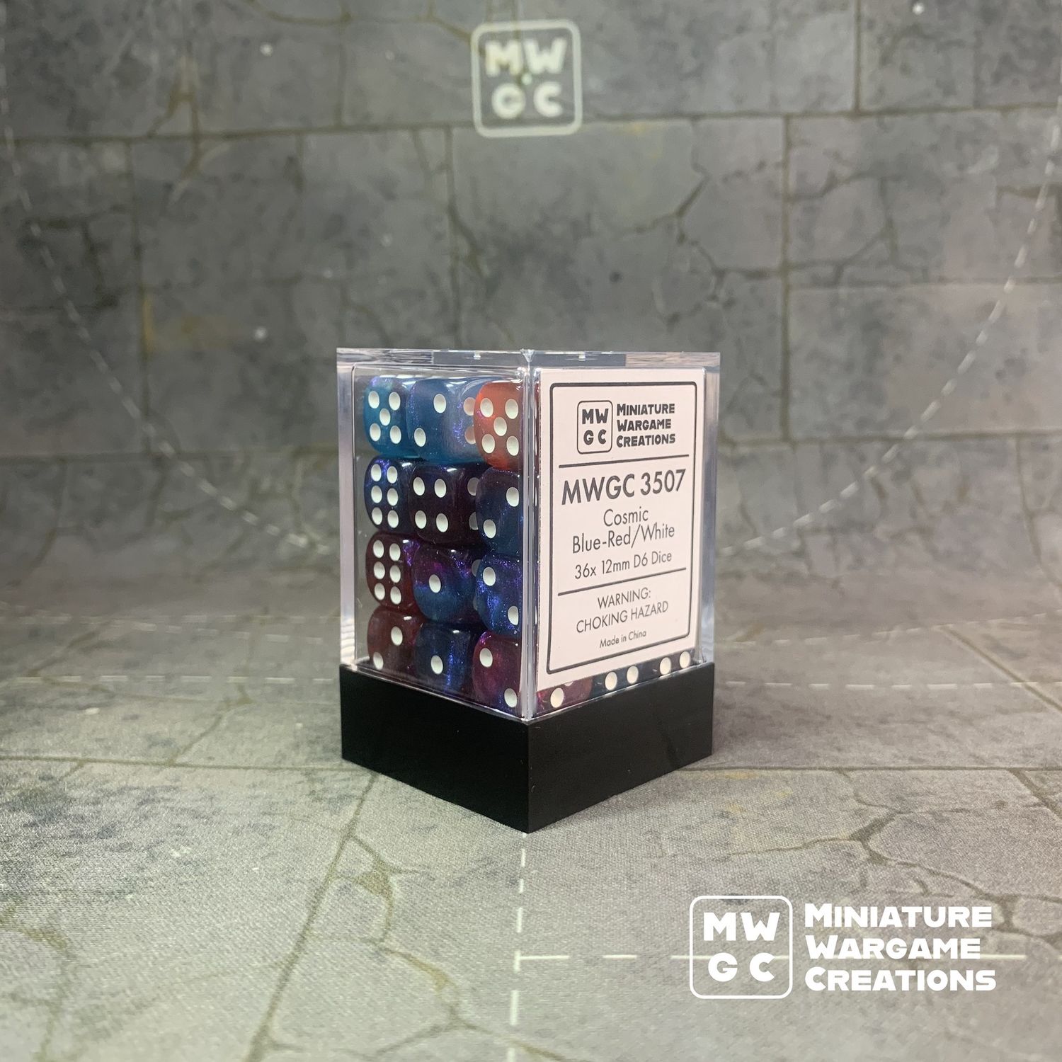 MWGC Dice Set - Cosmic Blue-Red/White (3507)