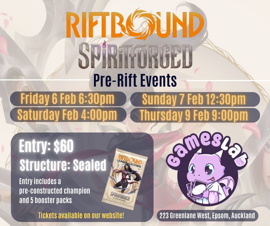 Games Lab Pre-Rift Event - Spiritforged