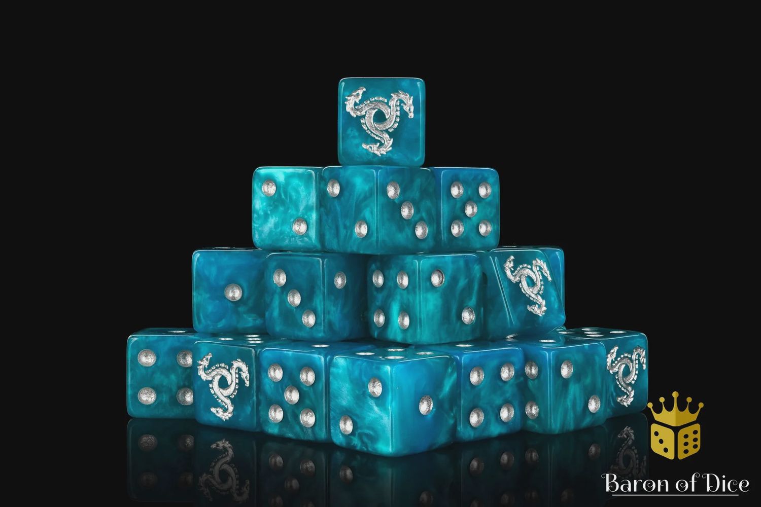 Baron of Dice: Hydra - Square D6 (25)