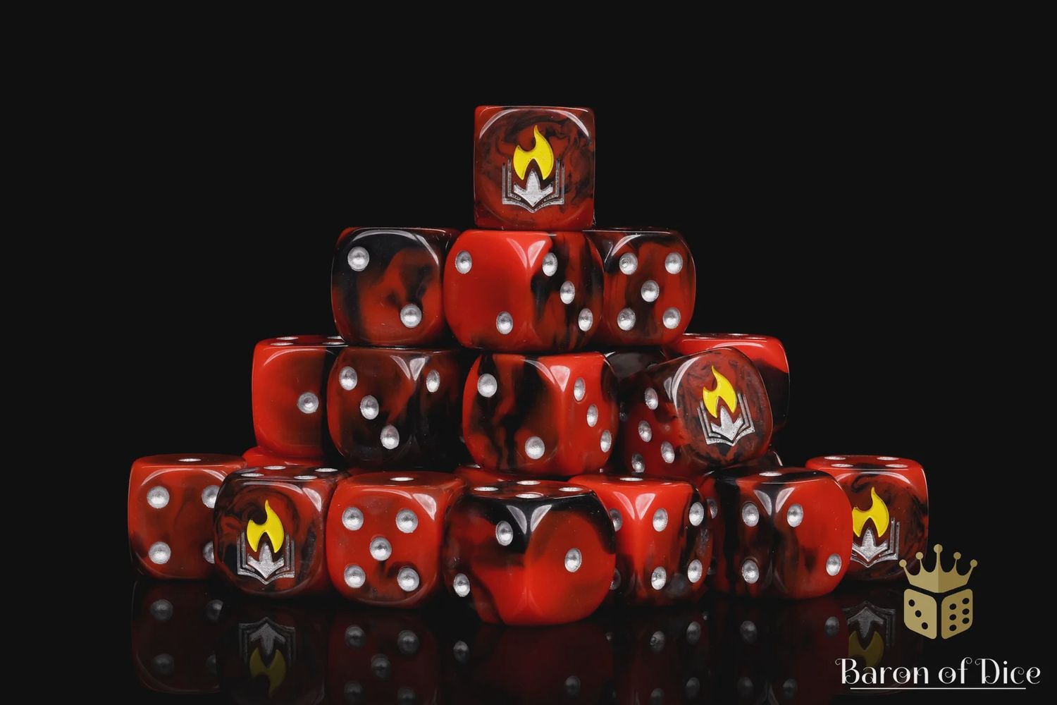 Baron of Dice: Scorched Book - Round D6 (25)
