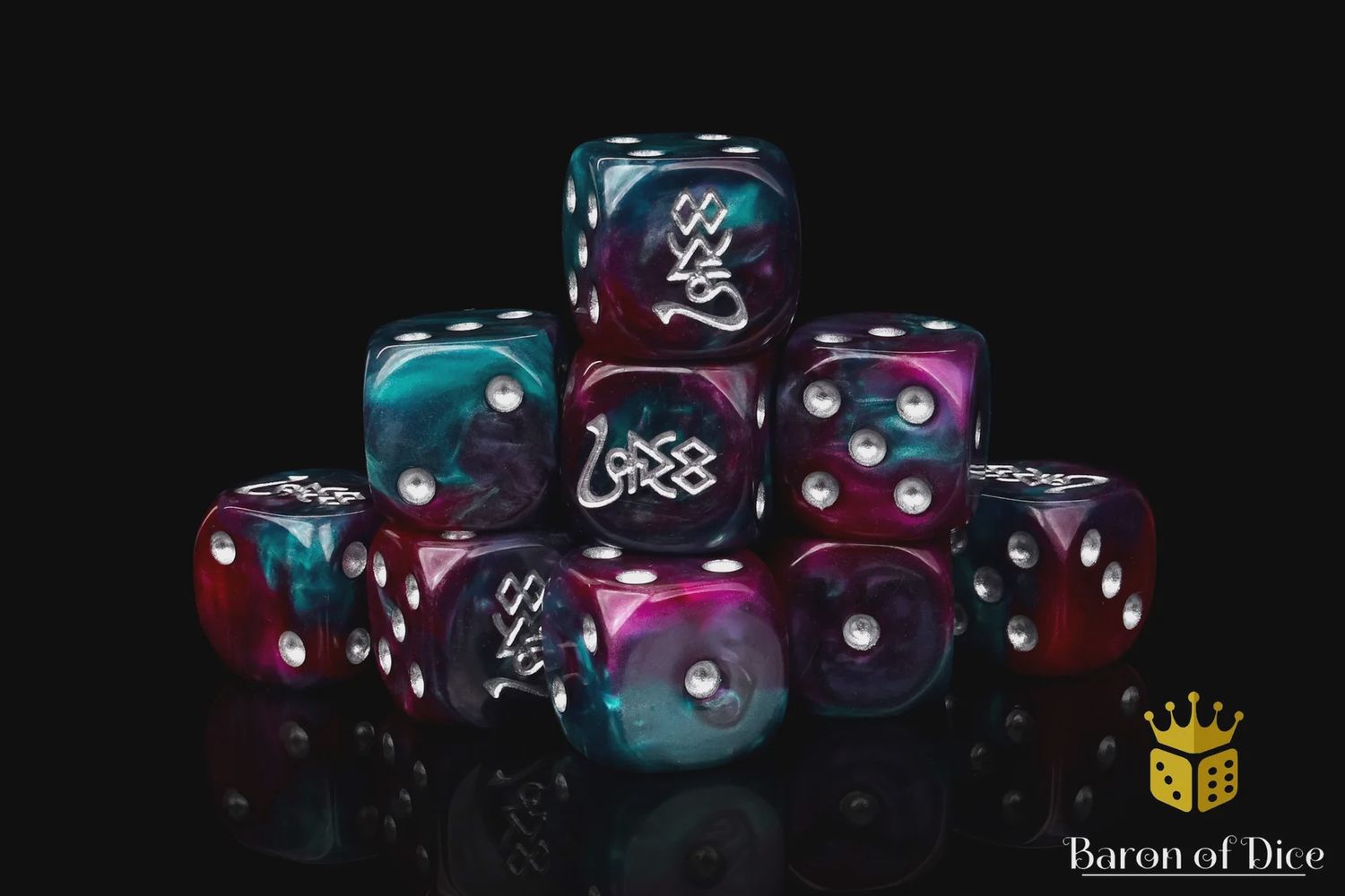 Baron of Dice: Infinity Elves - Round D6 (25)