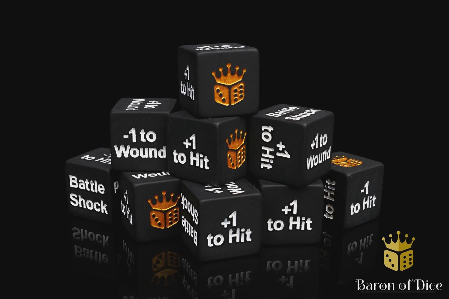 Baron of Dice: Battleshock &amp; Counter - Square D6 (10)