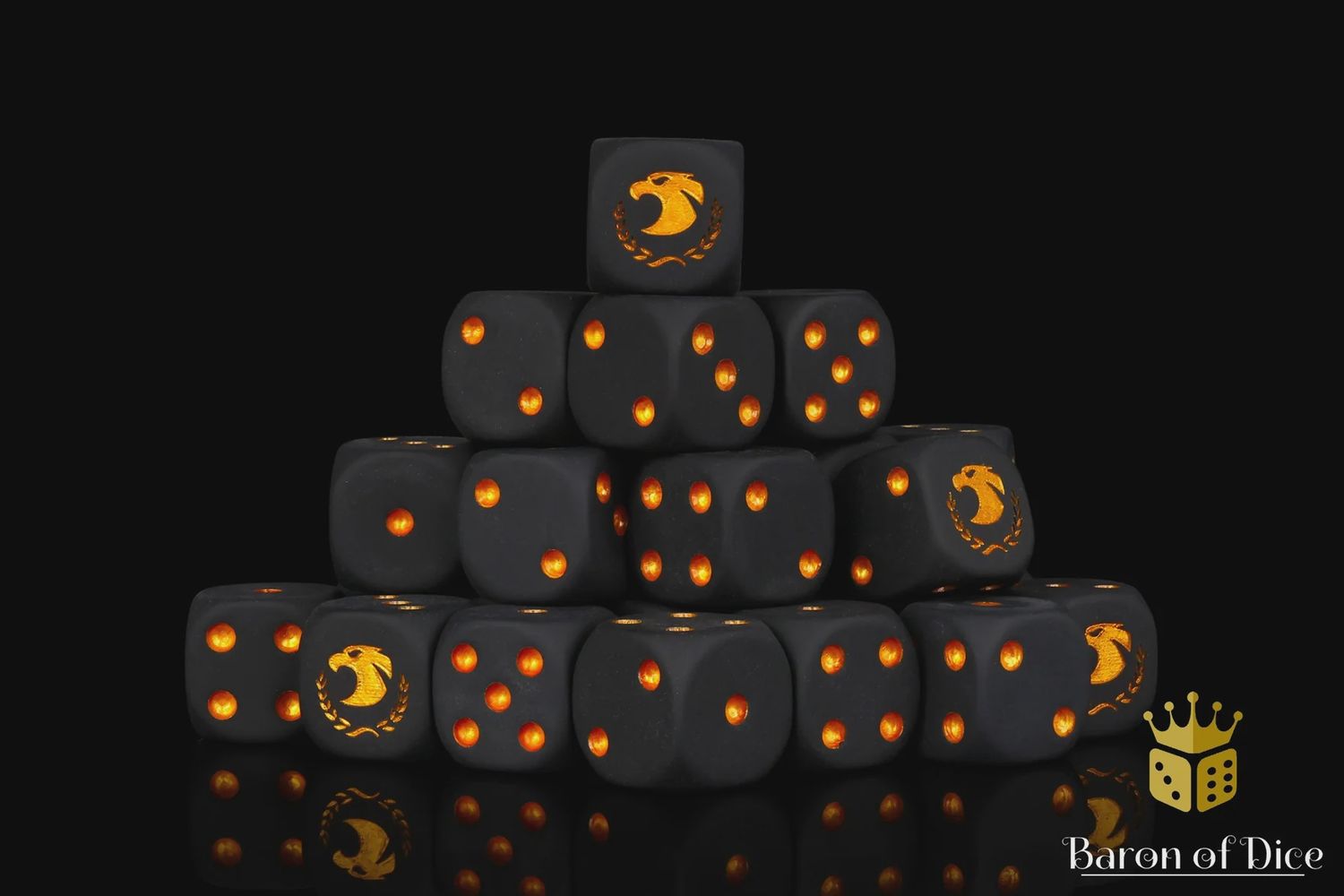 Baron of Dice: Golden Eagle - Round D6 (25)