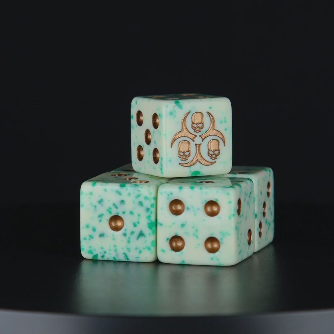 Baron of Dice: Pestilence - Square D6 (25)