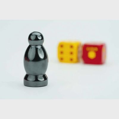 MDG CATAN Premium Robber and Metal Dice Set Hematite