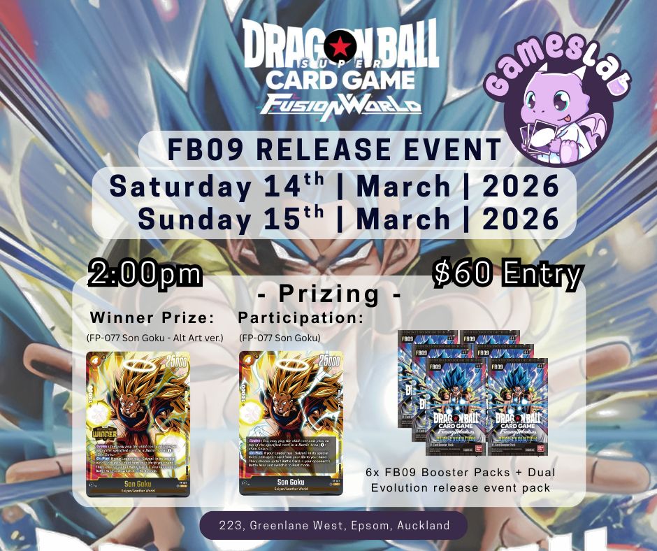FB09 Release Event (14th/15th March)