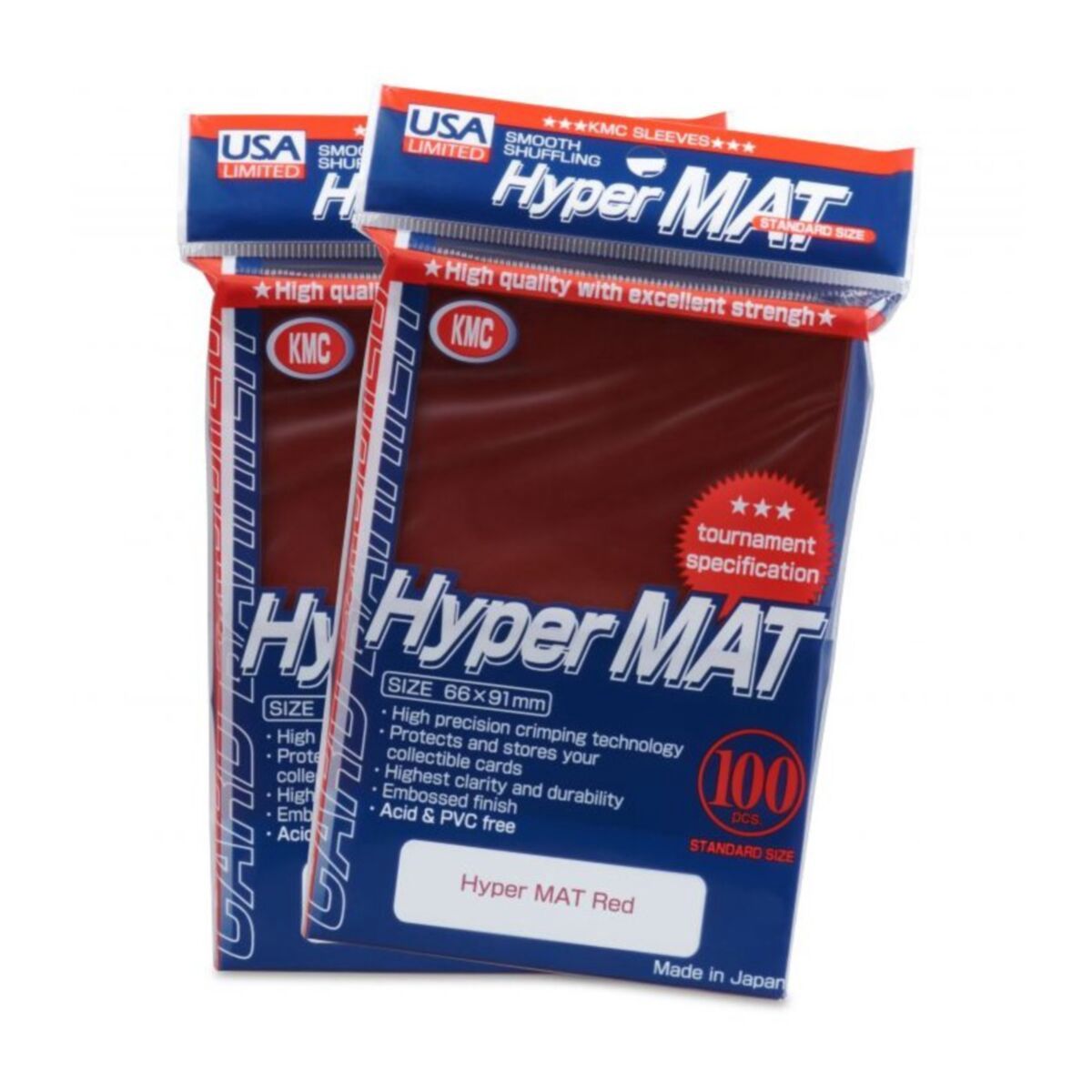 KMC: Sleeves – Hyper MAT: Red